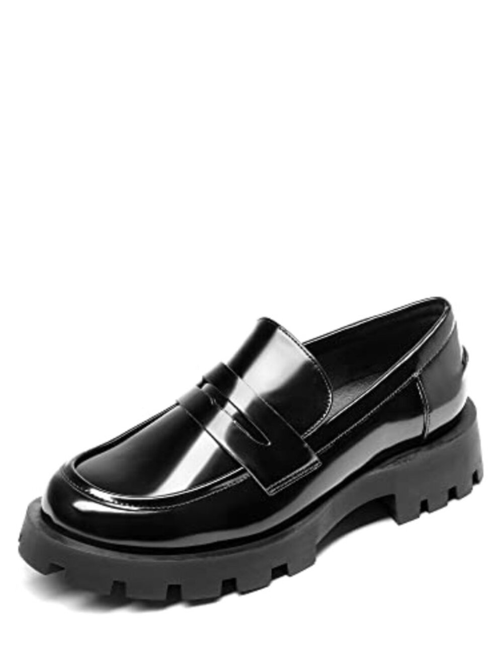 Platform Loafers Lug Sole Slip On Chunky Penny Business Casual Work